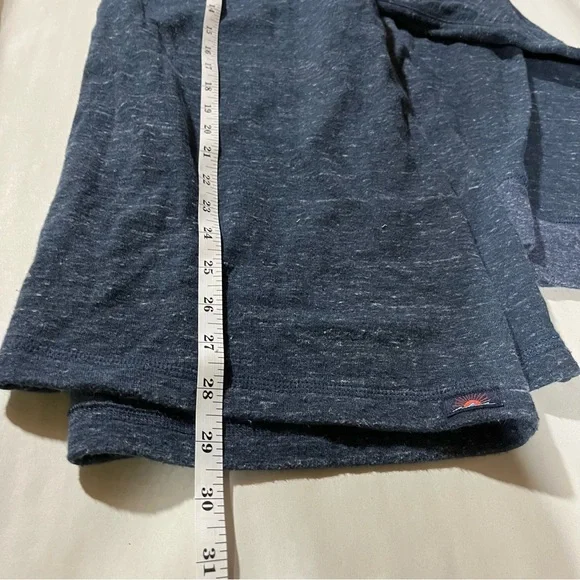 FAHERTY Men's Blue Heathered Henley Shirt - Picture 9 of 9